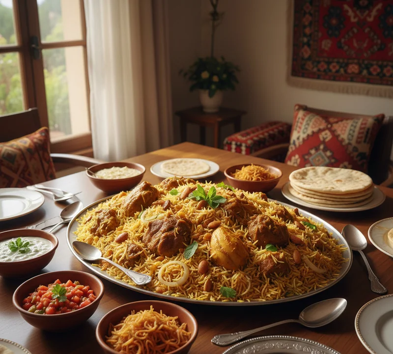 Biryani omanais au poulet et riz basmati