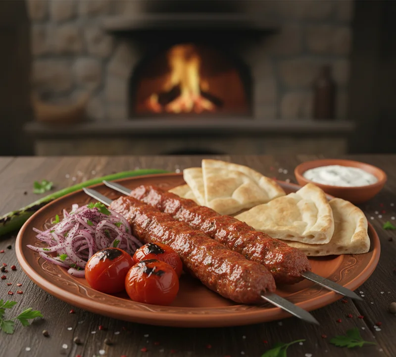 Assiette complète Kebab Adana turc