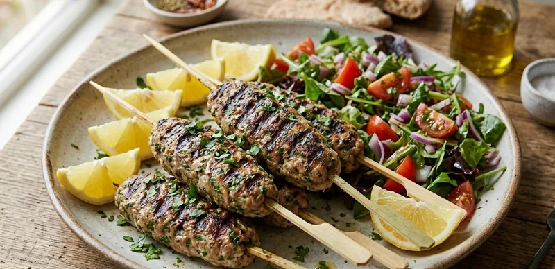Brochettes de kefta de sardines grillées à la marocaine