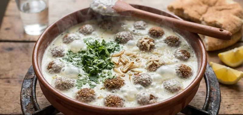 Sauce au yaourt en cuisson pour kibbeh labanieh