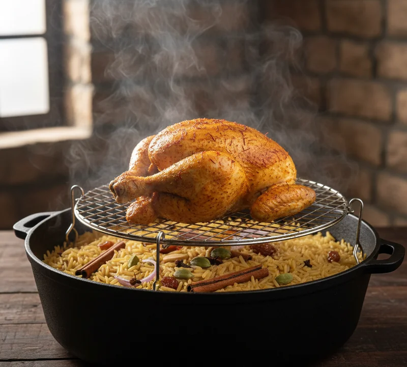 Cuisson du riz basmati pour mandi