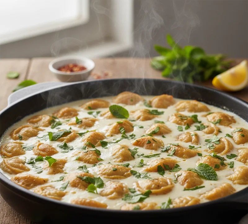 Image principale - Shish barak : raviolis libanais traditionnels en sauce au yaourt