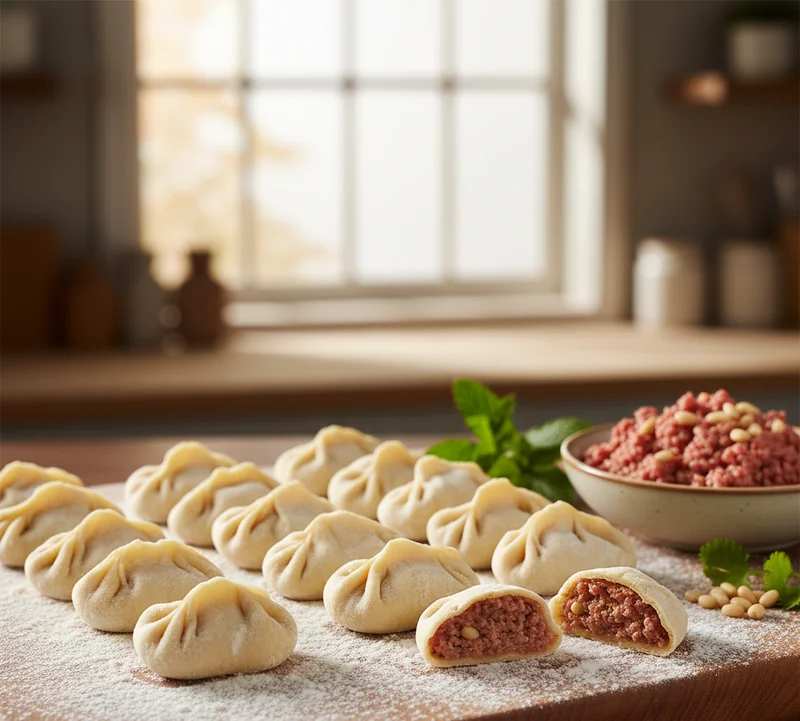 Image complémentaire - Shish barak : raviolis libanais traditionnels en sauce au yaourt