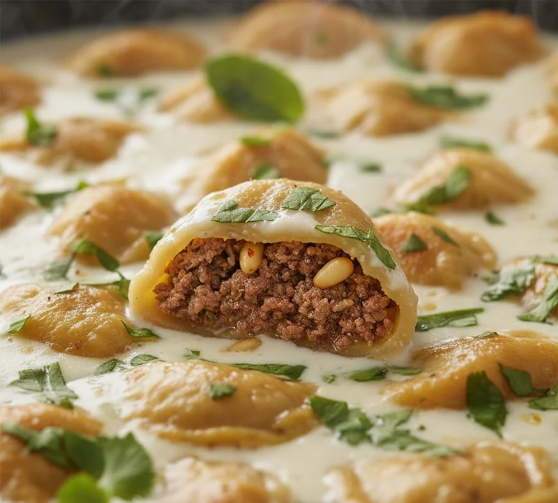 Image secondaire - Shish barak : raviolis libanais traditionnels en sauce au yaourt